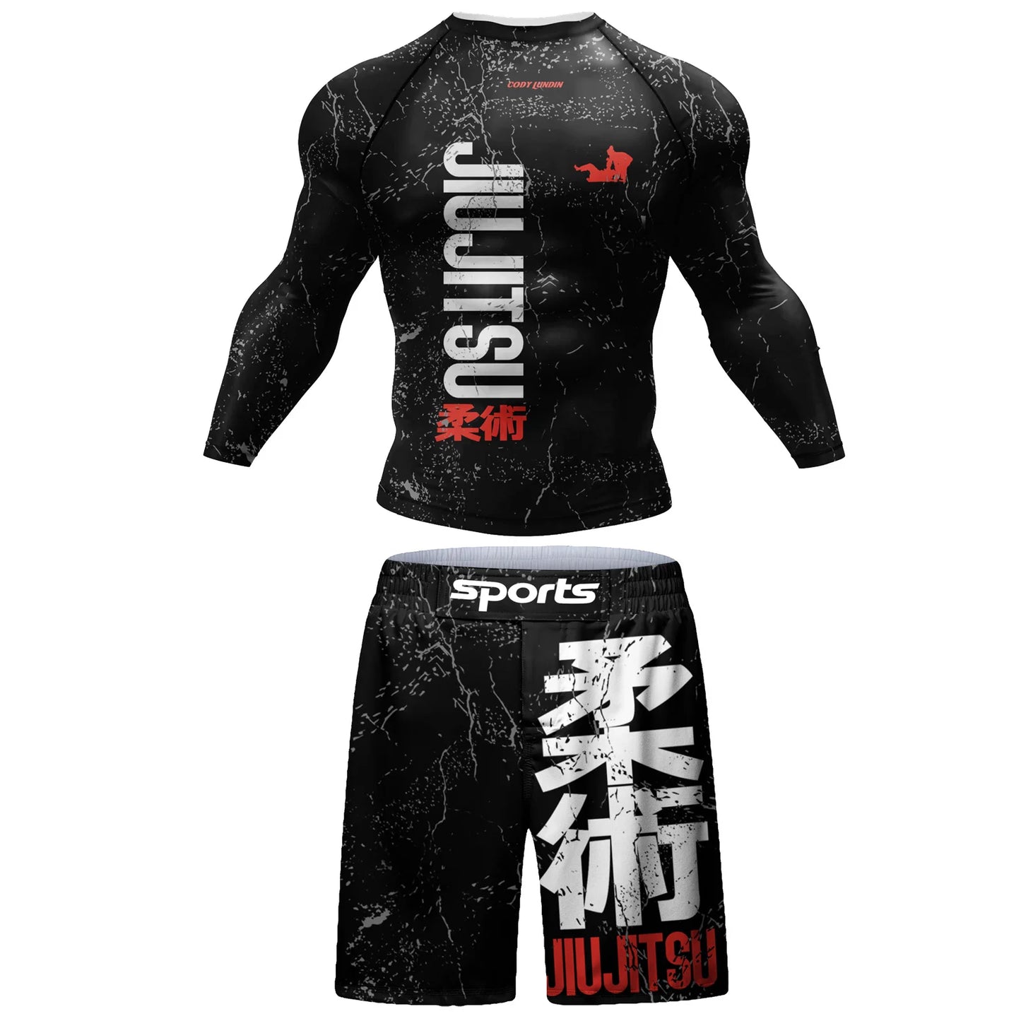 Rashguard Manga larga + Shorts MMA